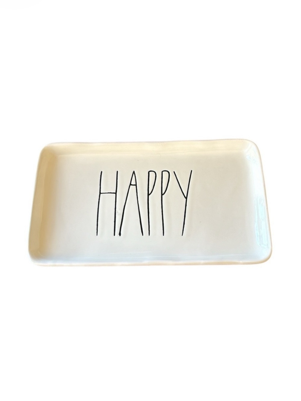 Rae Dunn Happy Trinket Jewelry Storage‎ Accessories Tray